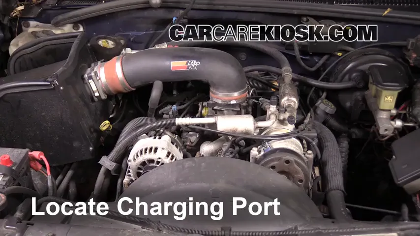 1997 Chevrolet Tahoe 5.7L V8 Air Conditioner Recharge Freon